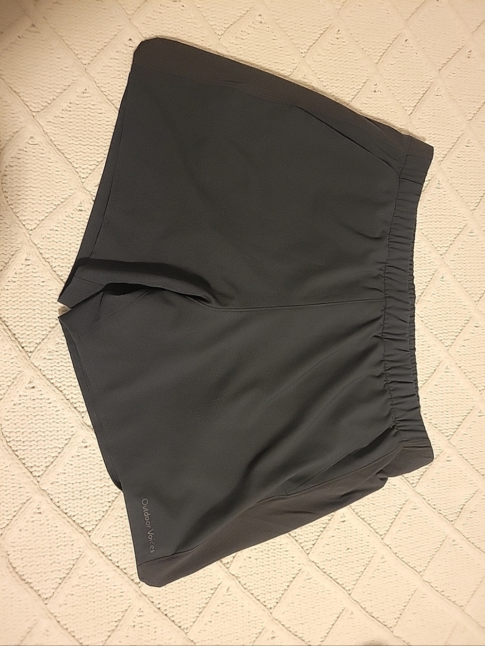 Outdoor Voices Mens Running Lined Shorts Athletic Size XLarge Black